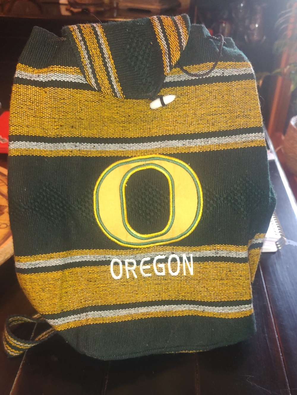 Oregon Stripe Knit Pullover Sweater - Green & Yellow
